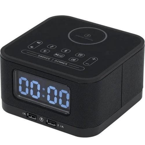 Nero Qi Soundbox 3 Wireless Phone Charging Alarm Speaker Clock 7434601 - SuperOffice