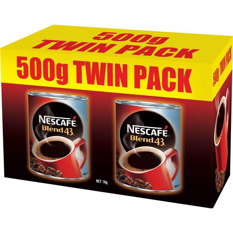 Nescafe Blend 43 Instant Coffee 500G Pack 2 12133173 - SuperOffice