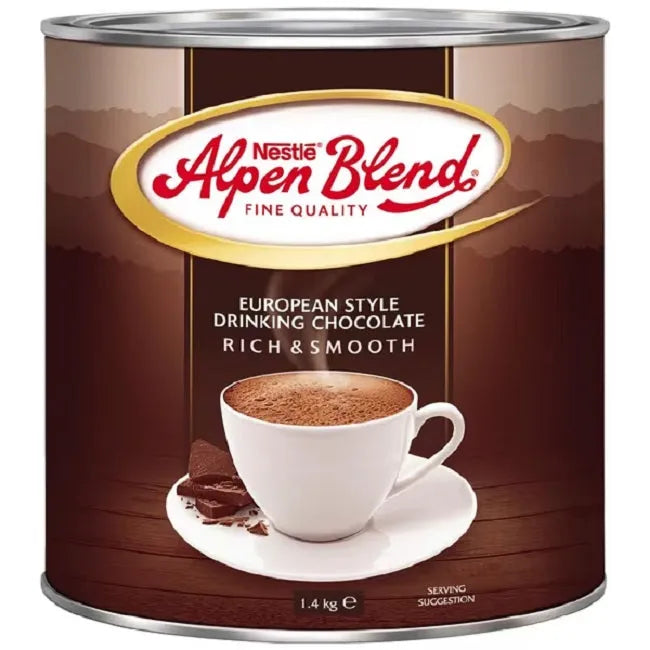 Nestle Alpen Blend Drinking Chocolate 1.4kg Pack 6 Bulk Carton 483313 (Pack 6) - SuperOffice