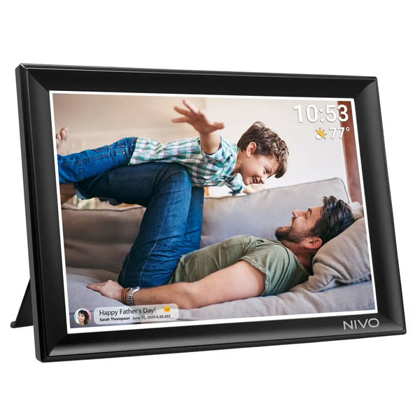 Nivo Frameo 10.5" HD Smart WiFi Digital Photo Video Frame Black NIVO06101 - SuperOffice