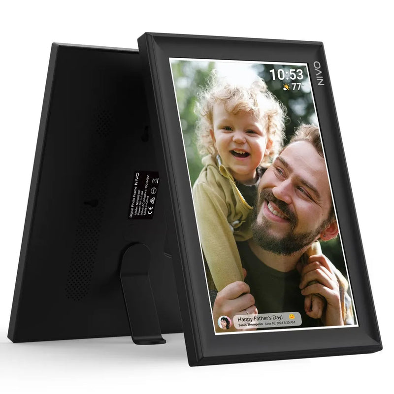 Nivo Frameo 10.5" HD Smart WiFi Digital Photo Video Frame Black NIVO06101 - SuperOffice