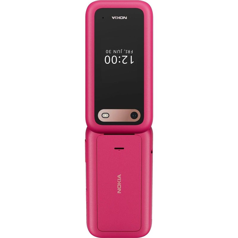 Nokia 2660 Flip Mobile Phone 128MB 2.8" 4G Unlocked Dual Sim Pink 1GF012HPC1A04 - SuperOffice