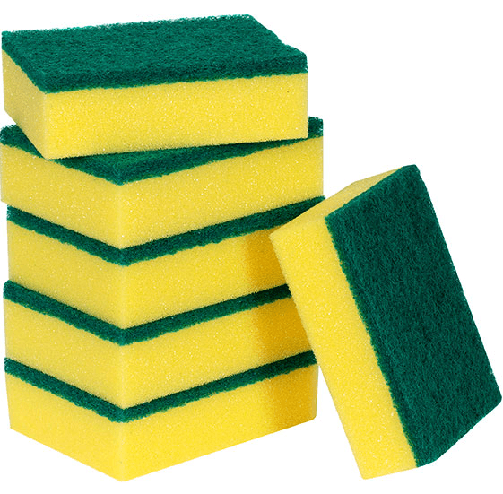 Northfork Sponge Scourer Cleaner Scour Scrub Pack 6 631364800 - SuperOffice