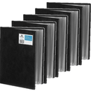 Pack 5 Rexel Slimview Display Book Folder 24 Pockets A4 Black R10015BK (5 Pack) - SuperOffice