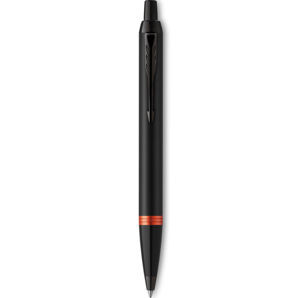 Parker IM Professional Ballpoint Pen Satin Black Vibrant Orange Ring Gift Box 2172946 - SuperOffice