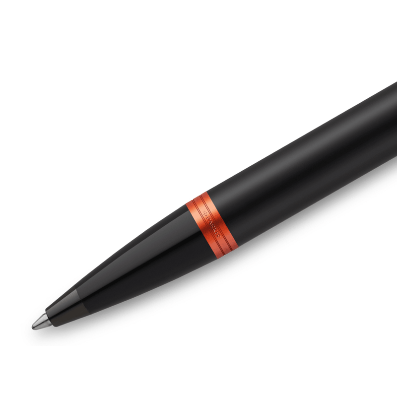 Parker IM Professional Ballpoint Pen Satin Black Vibrant Orange Ring Gift Box 2172946 - SuperOffice