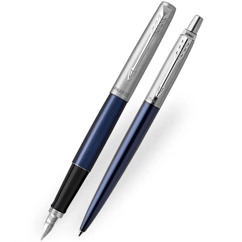 Parker Jotter Ballpoint + Fountain Pen Duo Royal Blue Gift Set 2046255 - SuperOffice