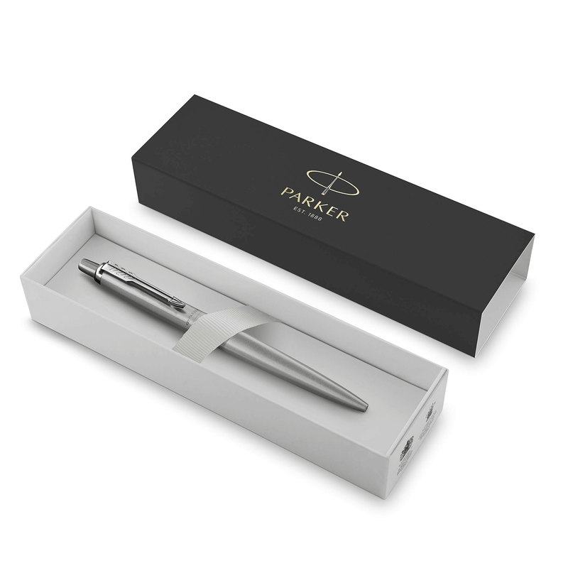 Parker Jotter XL Ballpoint Pen Large Monochrome Matte Grey Steel Gift Box 2122756 - SuperOffice