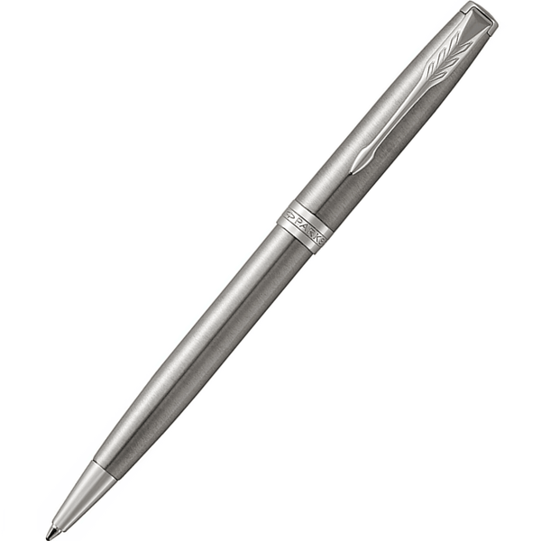 Parker Sonnet Stainless Steel Palladium Ballpoint Pen Medium Nib Blue 1931512 - SuperOffice