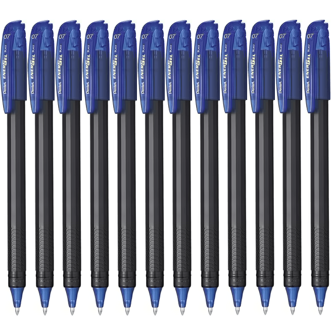 Pentel EnerGel BL417 Gel Roller Pen 0.7mm Box 12 Blue BL417-C (Box 12) - SuperOffice