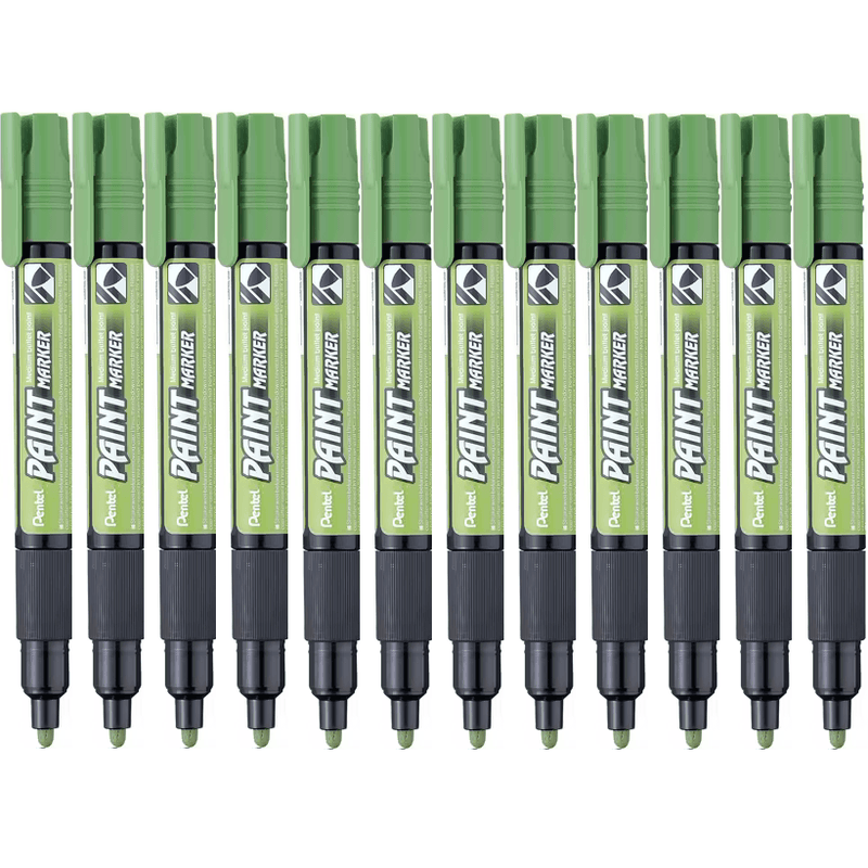 Pentel Mmp20 Paint Marker Medium Bullet Point Light Green Box 12 MMP20-K - SuperOffice