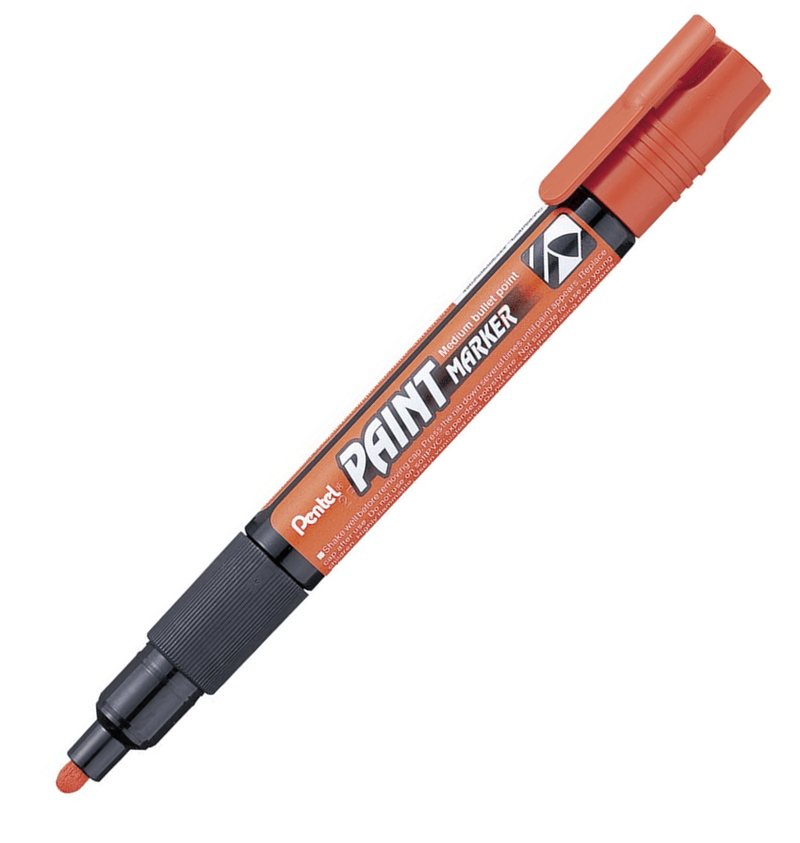 Pentel MMP20 Paint Marker Medium Bullet Point Orange Box 12 MMP20-ORG - SuperOffice