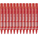 Pentel N50 Permanent Marker Bullet Tip 1.5mm Red Box 12 N50-B (Box 12) - SuperOffice