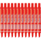 Pentel N60 Permanent Marker Chisel Point Red Box 12 N60-B (Box 12) - SuperOffice