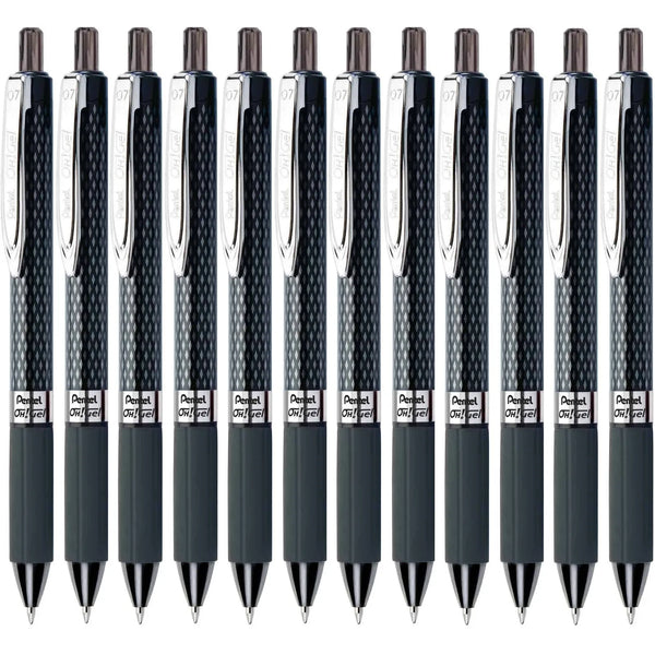 Pentel Oh! K497 Retractable Gel Rollerball Pen 0.7mm Black Box 12 K497-A (Box 12) - SuperOffice