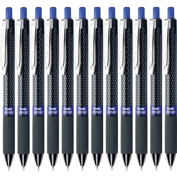 Pentel Oh! K497 Retractable Gel Rollerball Pen 0.7mm Blue Box 12 K497C (Box 12) - SuperOffice