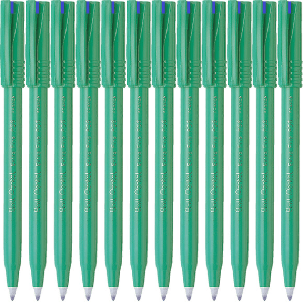 Pentel R56 Ball Pens 0.6mm Extra Fine Blue Box 12 R56-C (Box 12) - SuperOffice