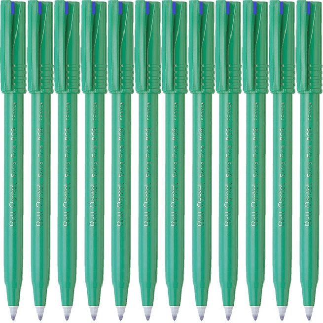 Pentel R56 Ball Pens 0.6mm Extra Fine Blue Box 12 R56-C (Box 12) - SuperOffice