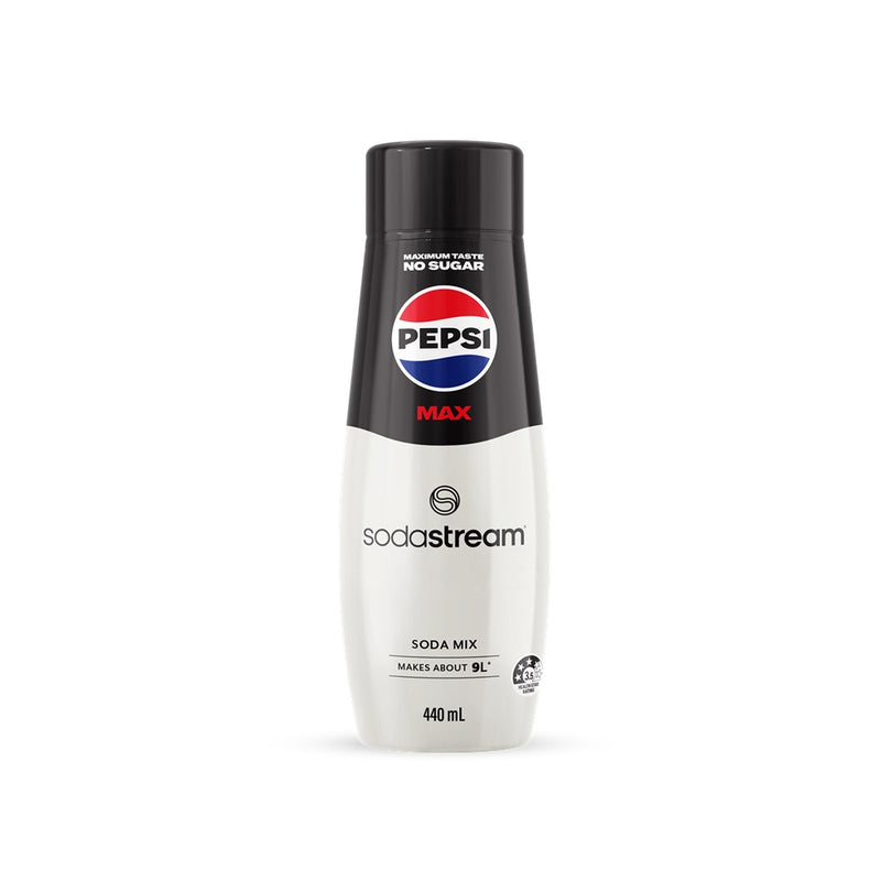 SodaStream Pepsi Max Syrup Mix No Sugar 440mL Pack 6 BULK
