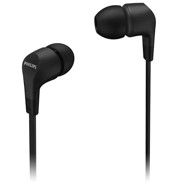 Philips Wired Earbud Gel In-ear Headphones Black TAE1105BK/00 - SuperOffice