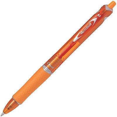 Pilot Acroball Retractable Ballpoint Pen 1.0Mm Medium Orange 660227 - SuperOffice