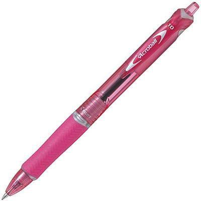 Pilot Acroball Retractable Ballpoint Pen 1.0Mm Medium Pink 660226 - SuperOffice