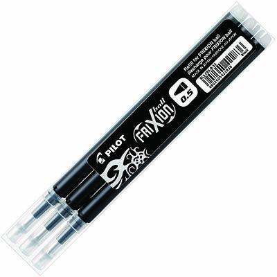 Pilot Bls-Fr5 Frixion Erasable Rollerball Gel Refill Fine 0.5Mm Black Pack 3 BLSFR5B - SuperOffice