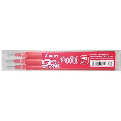 Pilot Bls-Fr7 Frixion Erasable Rollerball Gel Refill Medium 0.7Mm Red Pack 3 622716 - SuperOffice