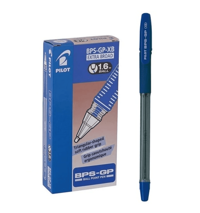 Pilot BPS-GP Ballpoint Pen Extra Broad 1.6mm Blue Box 12 623234 (Box 12) - SuperOffice