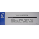 Pilot Brfv-10 Acroball Ballpoint Refill Medium 1.0Mm Black Box 12 625031 (12 Pack) - SuperOffice