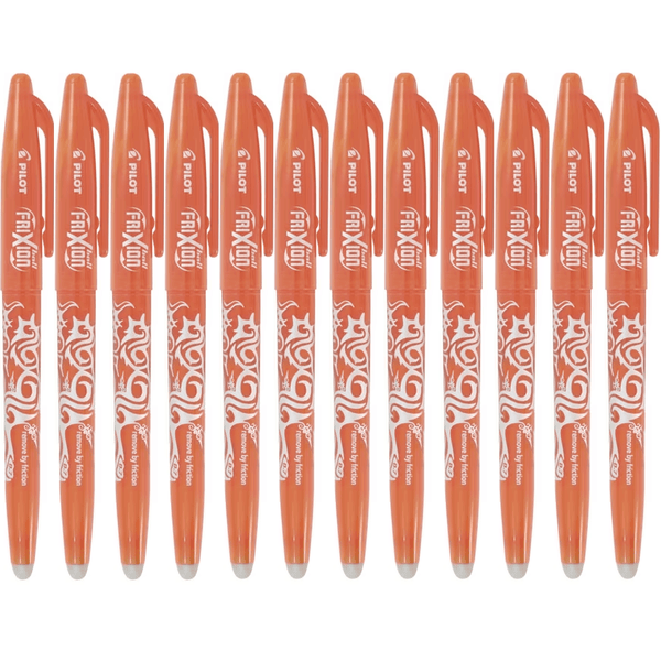 Pilot Frixion Erasable Gel Ink Pen 0.7mm Orange Box 12 622707 (Box 12) - SuperOffice