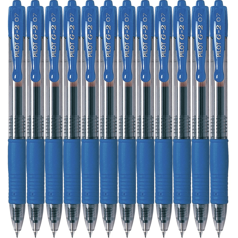 Pilot G2 Gel Ink Pen Retractable 0.7mm Fine Blue Box 12 G-2 BLG27L/622510 (Box 12) - SuperOffice