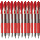 Pilot G2 Gel Ink Pen Retractable 0.7mm Fine Red Box 12 G-2 BLG27R/622511 (Box 12) - SuperOffice