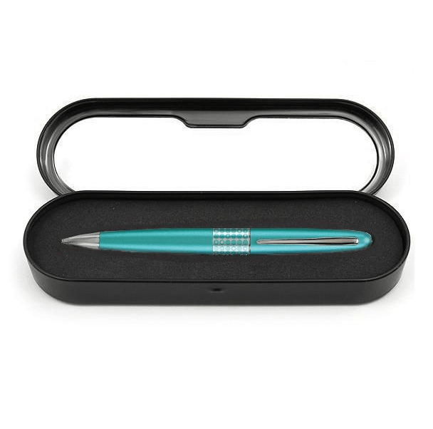 Pilot Metropolitan Ballpoint Pen Aqua Dots Blue Medium Nib Black 624808 - SuperOffice