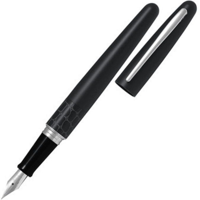 Pilot Metropolitan MR2 Fountain Pen Black Barrel Medium Nib Black Crocodile 624610 - SuperOffice