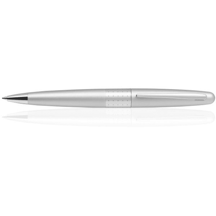 Pilot MR1 Metropolitan Ballpoint Pen Medium Black Ink Silver Barrel BPMR1MSIDB/624738 - SuperOffice