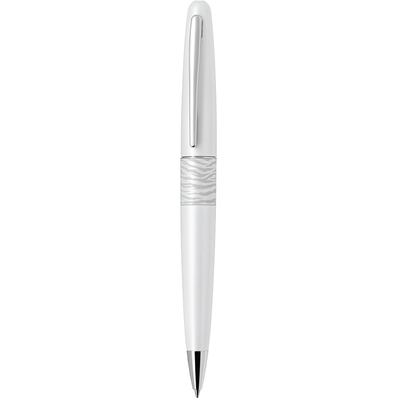 Pilot Mr2 Metropolitan Ballpoint Pen White Tiger Motif Medium Black 624603 - SuperOffice