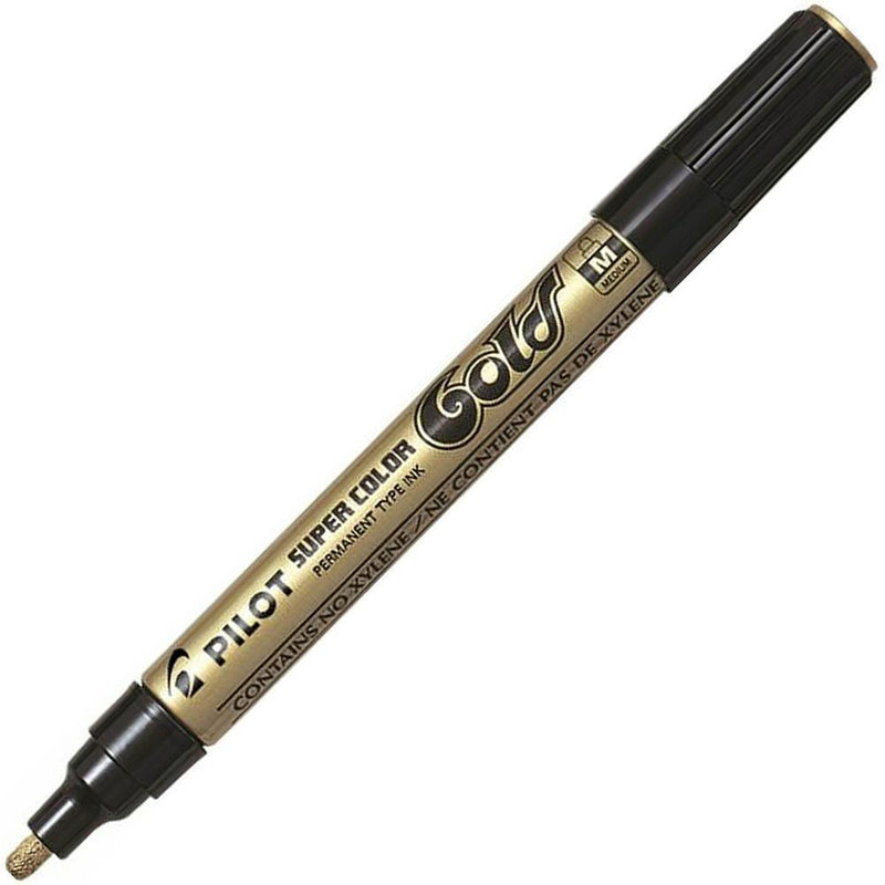 Pilot Permanent Marker Medium Gold 605611 - SuperOffice