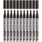 Pilot Permanent Marker Super Colour Fine 3.0mm Silver Box 11 605512 (Box 11 - Open) - SuperOffice