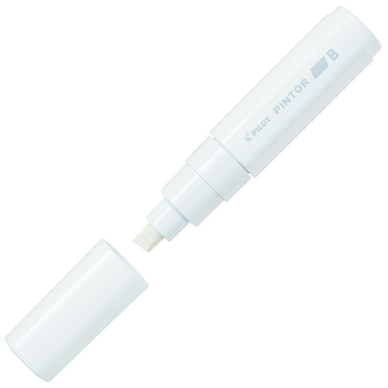 Pilot Pintor Paint Marker Broad Chisel Tip 8.0Mm White SW-PT-B-W - SuperOffice