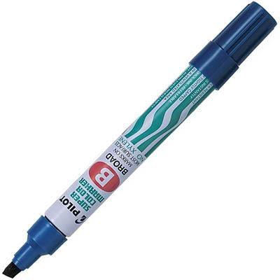 Pilot Sca-B Super Colour Permanent Marker Chisel Broad 5.0Mm Blue Box 12 619002 - SuperOffice