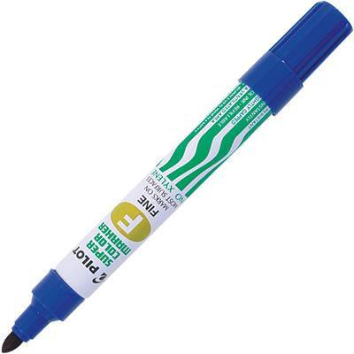 Pilot Sca-F Super Colour Permanent Marker Bullet Fine 4.0Mm Blue Box 12 619102 - SuperOffice