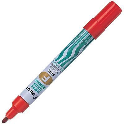 Pilot Sca-F Super Colour Permanent Marker Bullet Fine 4.0Mm Red Box 12 619103 - SuperOffice