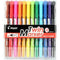 Pilot Sca-Tm Twin Permanent Marker Extra Fine/Fine Assorted Pack 12 603664 - SuperOffice