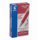 Pilot Super Grip Retractable Ballpoint Pen Medium 1.0mm Red Box 12 BPGP10RMR (Red Med Box 12) - SuperOffice