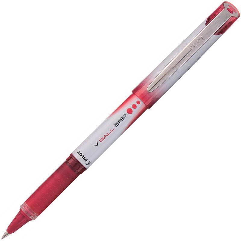 Pilot V-Ball Grip Liquid Ink Pen Extra Fine 0.5Mm Red Box 12 621327 - SuperOffice
