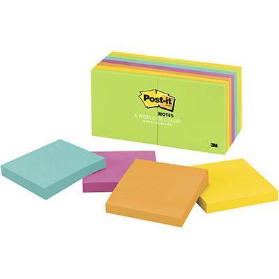 Post-It 654-14Au Notes 76 X 76Mm Ultra Value Pack 12 With 2 Bonus Pads 70005249274 - SuperOffice