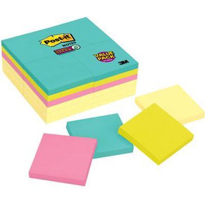 Post-It 654-24Sscym Super Sticky Notes 76 X 76Mm Pack 24 65424SSCYM - SuperOffice