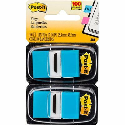 Post-It 680-Bb2 Flags Bright Blue Twin Pack 100 70071205937 - SuperOffice