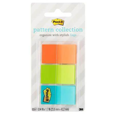 Post-It 680-Geos Pattern Flags Geos Collection Assorted Pack 60 70005242030 - SuperOffice